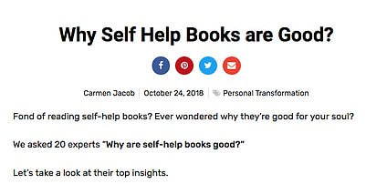 why self help books re good