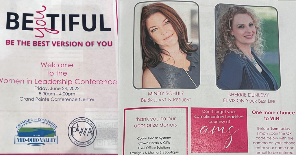 Sherrie Dunlevy featured in Mid-Ohio Valley Chamber of Conference BeYouTiful event.